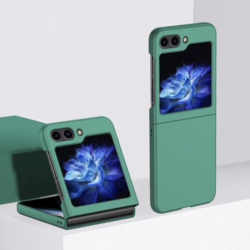 Coque PC rigide Galaxy Z Flip5 vert foncé idéale au quotidien