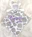 Wuff-Dogsworld Baby Kuscheltuch VIELE Modelle mit Namen Bestickt Geschenk Taufe Geburt Schmusetuch Schnuffeltuch Trösterchen Junge Mädchen (grau Giraffe)