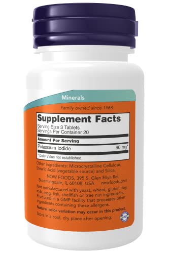 Potassium Iodide Now Foods 60 Tabs #TOP1