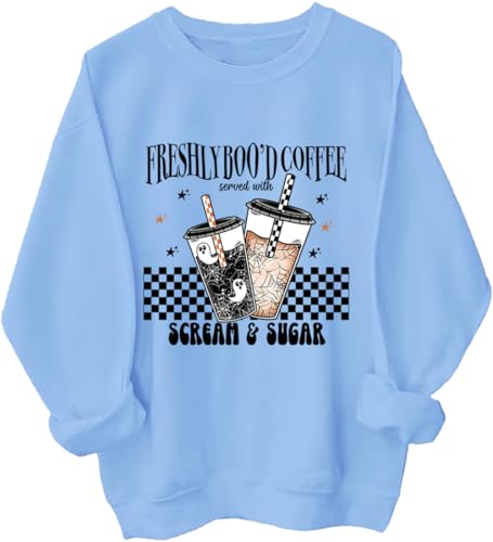 Freshly Boo'd Coffee Halloween Sweatshirt Scream Coffee Shirt