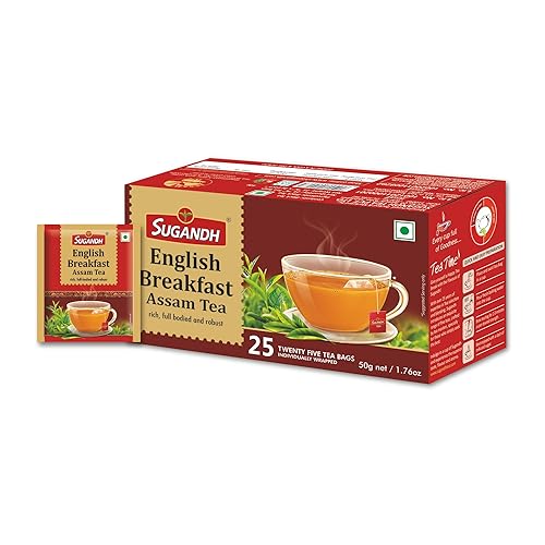 Image of Sugandh English Breakfast Assam Tea Rich and Robust Taste - 25 Tea Bags
