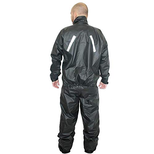 Kit Capa De Chuva Motoqueiro Masculina Protercapas Tam Eg + Sobre Bota Tamanho Gg