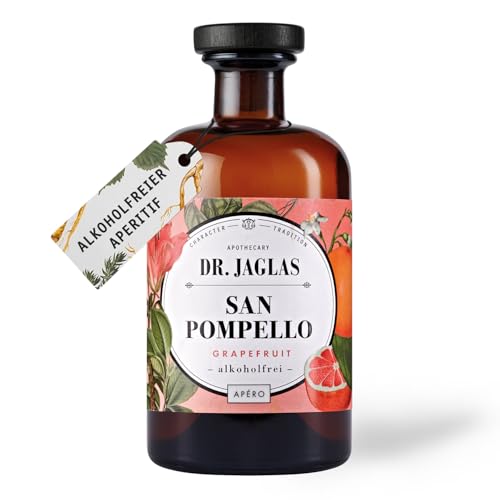 Dr. Jaglas San Pompello alkoholfrei - alkoholfreier Aperitif mit Grapefruit - fruchtiger Geschmack für Paloma Spritz...