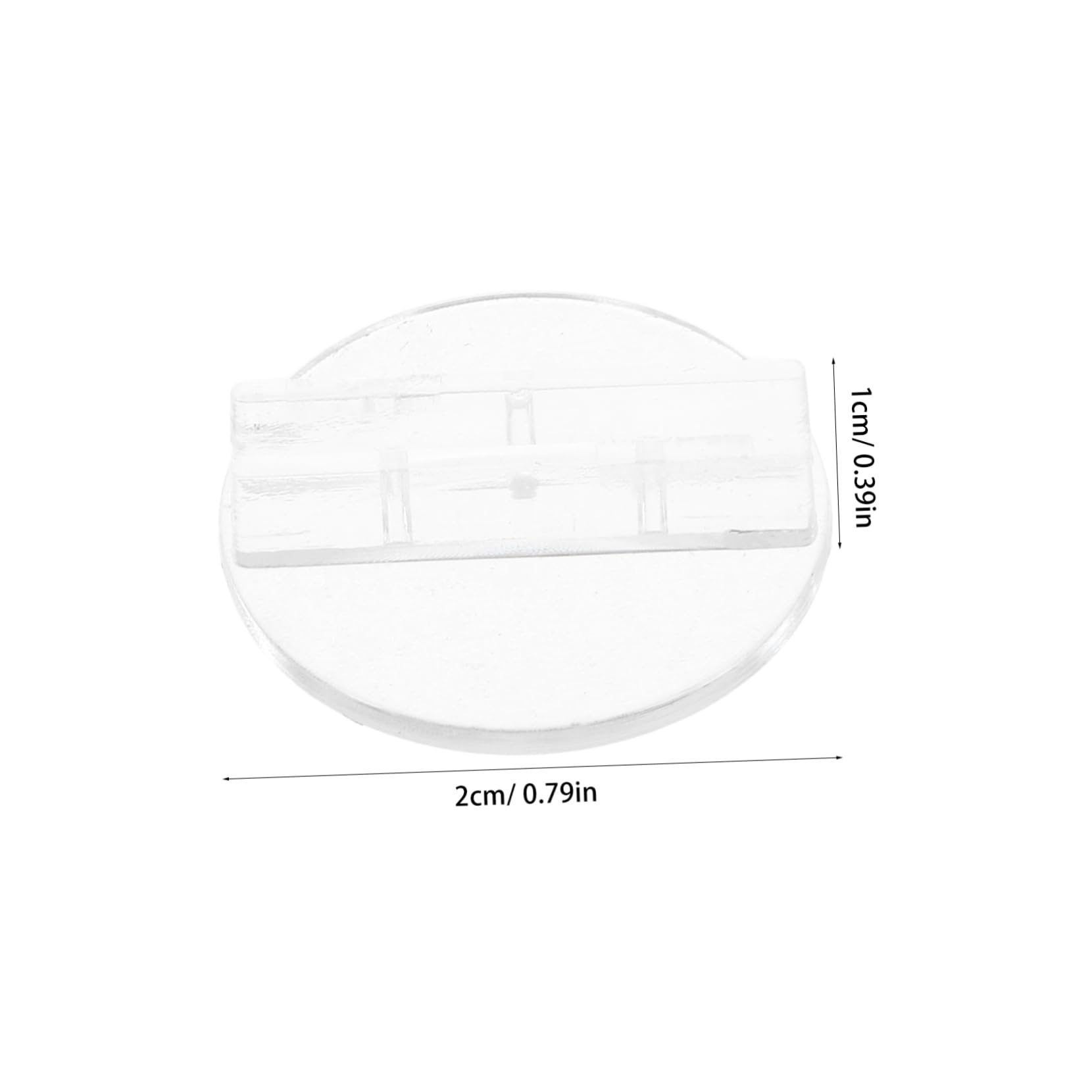 Cabilock 100Pcs Holder Stands Clear Round Base for Menus Business Place Cards Stable Table Number Holders for Restaurants Events Compact Easy to Maintain