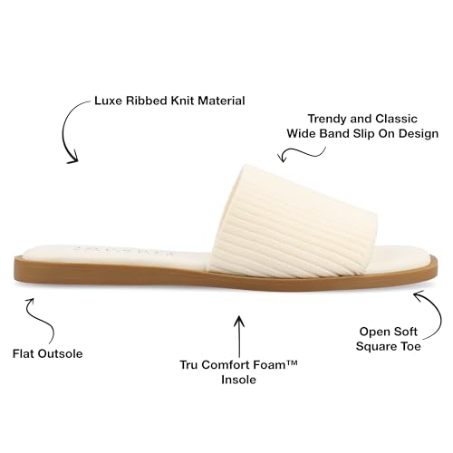 Journee Collection Women's Prisilla Slide Sandal2