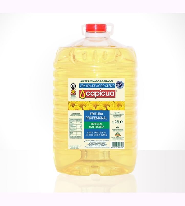 Professionelles Sonnenblumenöl mit Hohem Ölsäuregehalt 80%, Speziell für Gastronomie, 25 Liter Großgebinde