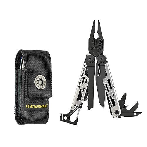 LEATHERMAN, Signal, 19-in-1 Multi-tool for Outdoors, Camping, Hiking, Fishing, Survival, Durable & Lightweight EDC, Made in the USA, Black/Silver