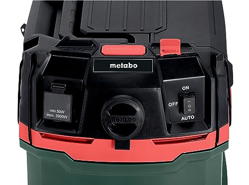 Metabo alleszuiger ASA 20 L PC – 1200 W, 20 l tank, stofklasse L – Nat- en droogzuiger met geïntegreerde filterreiniging, apparaatcontactdoos, antistatische uitrusting, mobiel – 5,5 m kabellengte - Afbeelding 5