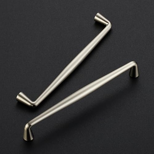 Image of Ravinte 5 Pack 6-1 /4 Inch Brushed Nickel Kitchen Cabinet Handles Solid Zinc Alloy Cabinet Pulls Cupboard Hardware Drawer Handles