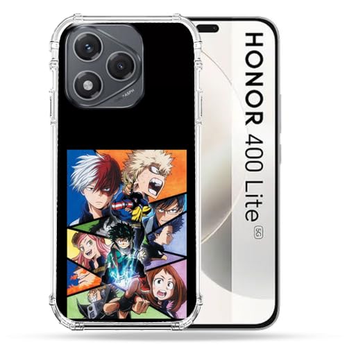 Custodia rinforzata per Honor 400 Lite 5G Manga My Hero Academia colore: nero