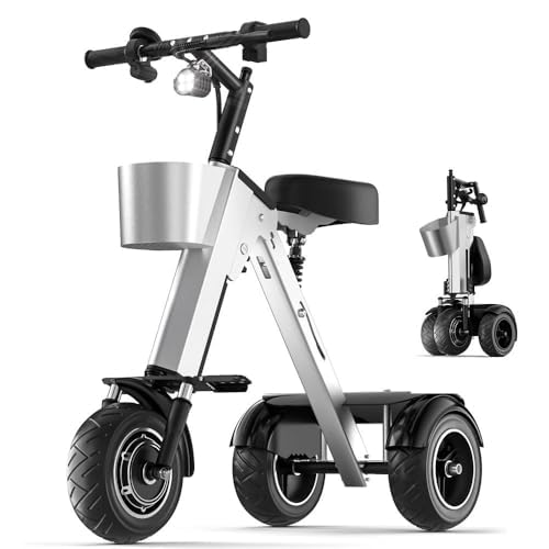 Electric Scooter 3 Wheels for Adults, Folding Electric Scooter, 3 Wheels, Senior Scooter, with Removable Battery 36 V and 7.8 Ah, for Travel and Travel