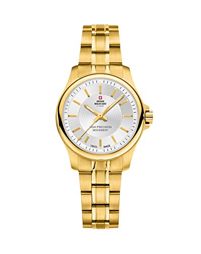 Montre Femme Swiss Military cadeau idéal boîtier rond acier SM30201