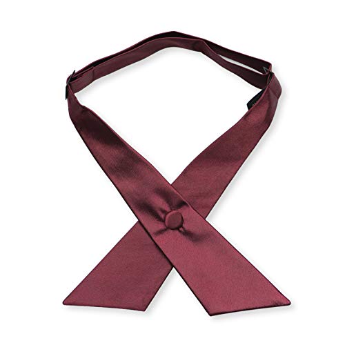 Image of Women's or Men's Crossover Neck Tie Solid Color Continental Tie