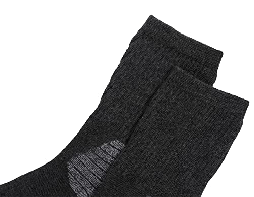 Men's Work Socks Cotton Crew Cushioned Socks Ankle Protection 6 Pairs3