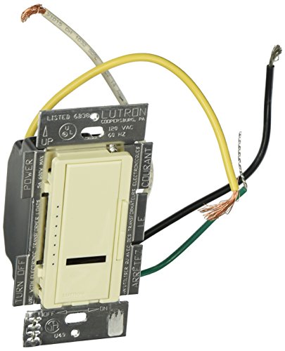 Lutron Electronics Co. MIRELV-600-AL Maestro IR 600 Watt Electronic Low Voltage Preset Dimmer, Almond