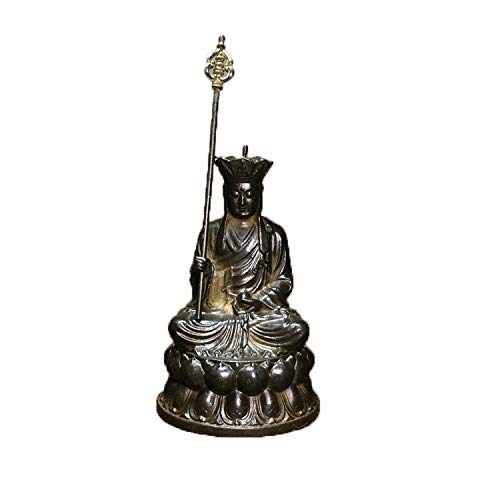 Ksitigarbha bouddha en cuivre pur pour autel de méditation maison