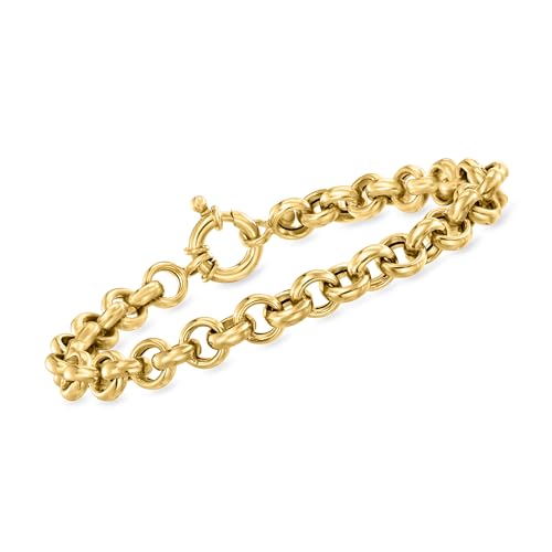 Ross-Simons Italian 14kt Yellow Gold Rolo-Chain Bracelet
