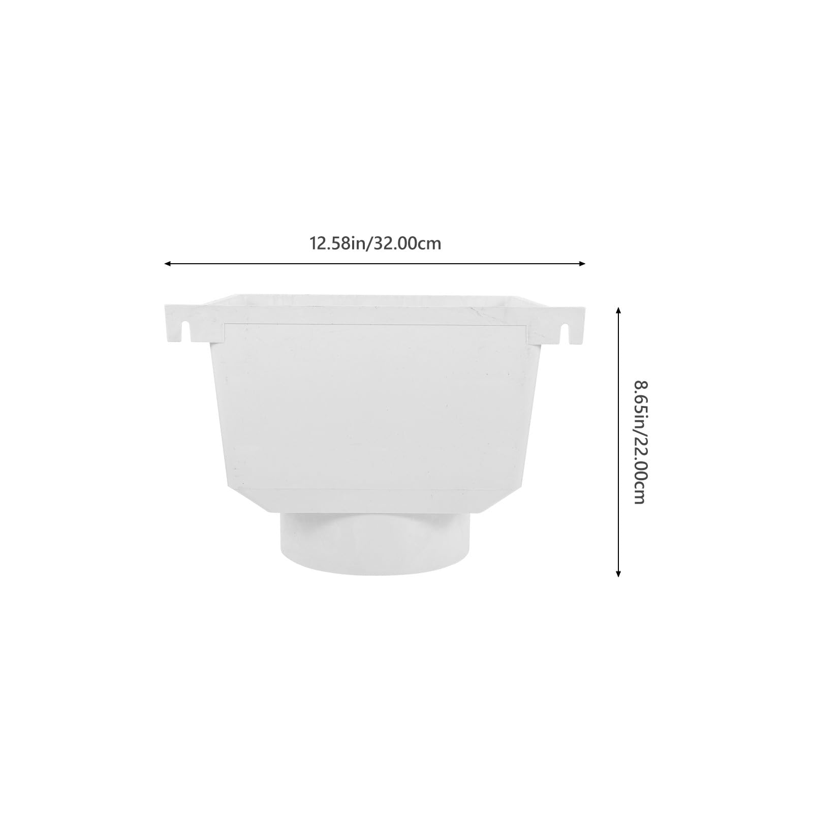 UPKOCH Desviador de Agua de Lluvia para Canaletas Pluviales de PVC Blanco, Resistente Presión y Fácil Instalación para Sistemas de Drenaje Domésticos y Fabriles
