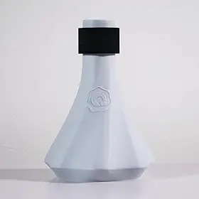 Trombone Practice Mute – Cápsula 3 em 1 ultra silenciosa, leve (silenciador, sopro, tom) – Trombone tenor – QooMute (Asche - Cinza cinza)