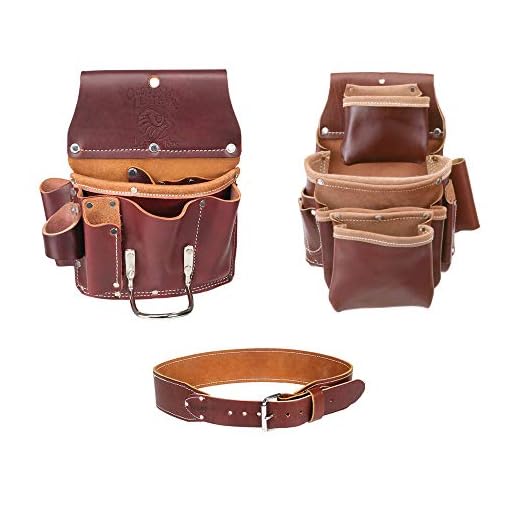 Occidental Leather 5062 4 Pocket Pro Fastener Bag Bundle w/ 5070 Pro Drywall Pouch and X-Large 5035 Tool Belt (3 Pieces)