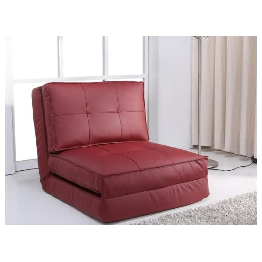 Artdeco Sillón cama, amaranto grande