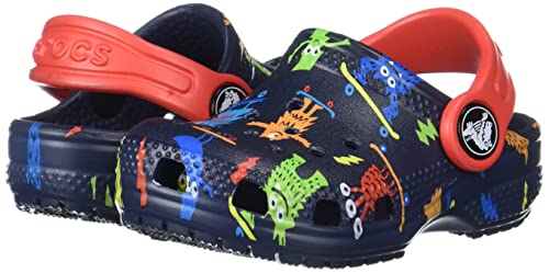 Sandália Classic Easy Icon, Crocs, Criança Unissex, Navy, 25