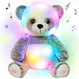 Cuteoy Light-up Singing Plush Panda LED Musical Stuffed Animal Adjustable Volume Lullaby Plushies Bi
