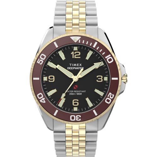 Montre Homme Timex Deepwater Arctic cadran noir montre de sport chic 40 mm