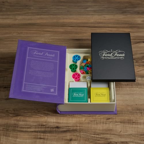 Trivial Pursuit Vintage Bookshelf Edition juego de mesa trivia miniatura 4