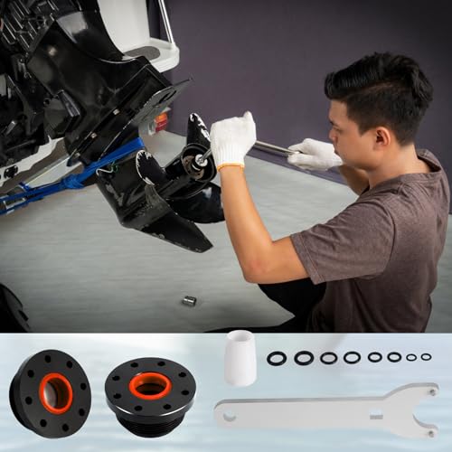 Image of Seal Kit for Seastar HC5345, Front Mount Hydraulic Steering Cylinder Seal with Pin Wrench Hydraulic Steering Seal Kit for Seastar