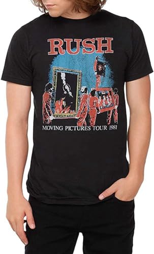 WOKERUI Rush Moving Pictures Tour - Camiseta para hombre, Negro , M