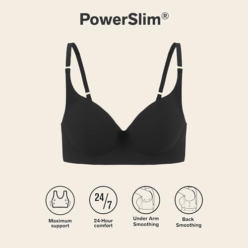 Image of Leonisa High Profile - Back Smoothing Bras for Women, Full Coverage Underwire Bra, Adjustable Hook & Eye Closure