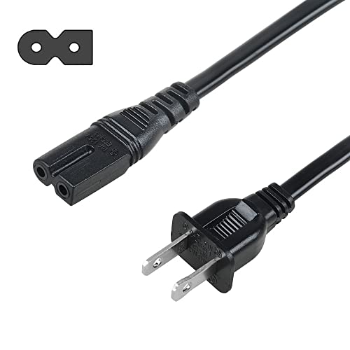 J-ZMQER 5ft AC in Power Cord Outlet Socket Cable Plug Lead Compatible with Venturer Model K9090 Portable CDG/CD Karaoke Sing A Song Machine System