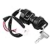 Produktbild Keenso Motorrad Zündschloss, 2 Pin Motorrad ATV Zündschlüsselschalter für YFM 350 Bruin 660R 700R 350X Warrior