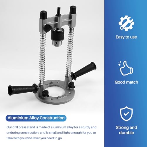 Guide de perçage portable inclinable avec support universel d'établi - 7