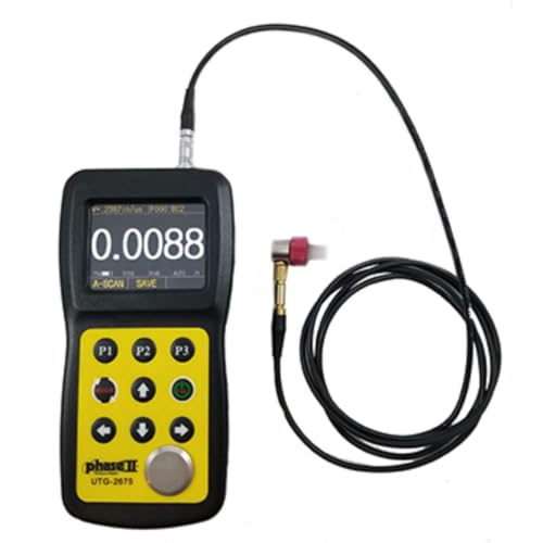 Accusize Industrial Tools PhaseII+ Ultrasonic Thickness Gauges w/Ultra High Resolution, UTG-2675