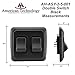 American Technology Components Double SPST On-Off Switch with Bezel, 12-Volt, for RV, Trailer, Camper (Black)