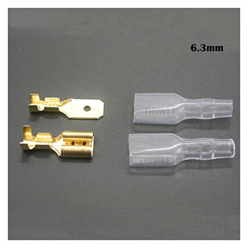 Cosses de sertissage plates femelles et mâles 6.3 mm pour connecteur câble électrique 22-16 AWG