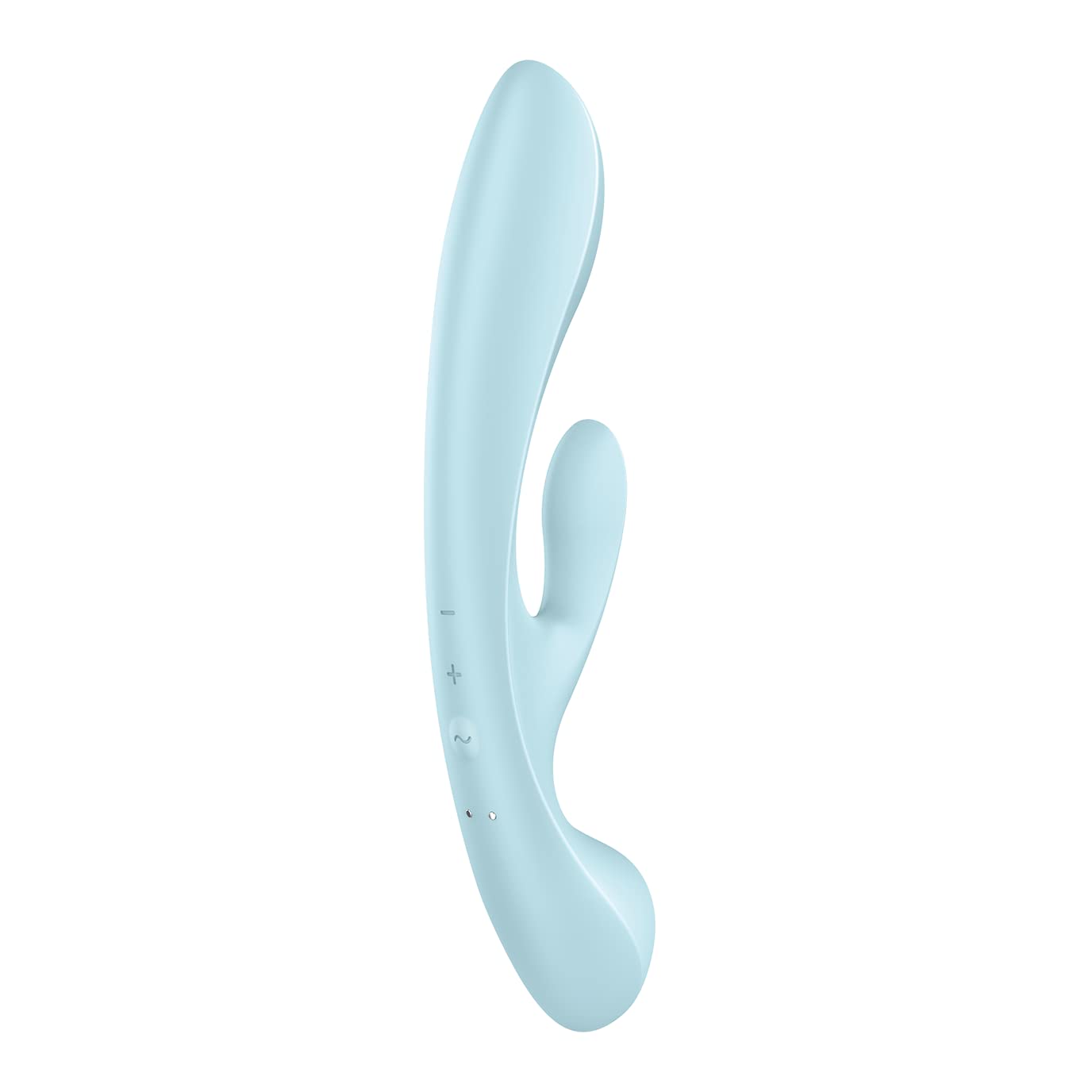 Satisfyer Triple Oh Stimolatore del Punto G e del Clitoride | Vibratore Dildo con 3 Motori | Sex Toys flessibile e impermeabile (IPX7) | 2x12 Programmi di Vibrazione | Sex Toy Blu per Donne