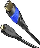micro hdmi hdmi kabel 5m Keine Smartphone Kompatitbilität: Wir weisen zur Sicherheit darauf hin, dass dieses Kabel nicht für Smartphones geeignet ist. Tablets mit Micro-HDMI Anschluss werden unterstützt