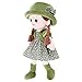 Qchomee Poupée de Chiffon Fille Mignonne Jouet en Peluche Bébé Douce Poupée Ornement Maison Mini-Princesse Chapeau et Vêtements Détachables Cadeau de Naissance Anniversaire Valentin Noël-35CM