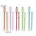 ULTNICE 40pcs Large Eye Plastic Sewing Needles Weaving Tools for Kids Mixed Color