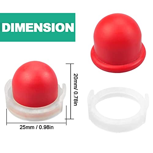 ZAMDOE 694394 Primer Bulb for Briggs & Stratton 494408 4128 4178 5084D 5084H NHC 262-4018 for Oregon 49-058 Lawn Mower Parts, 5 Pack - Image 2