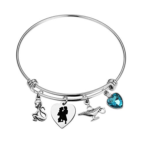 BLEOUK Jasmin Bracelet Fans Gift A Whole New World Princess Jasmin Jewelry Gift