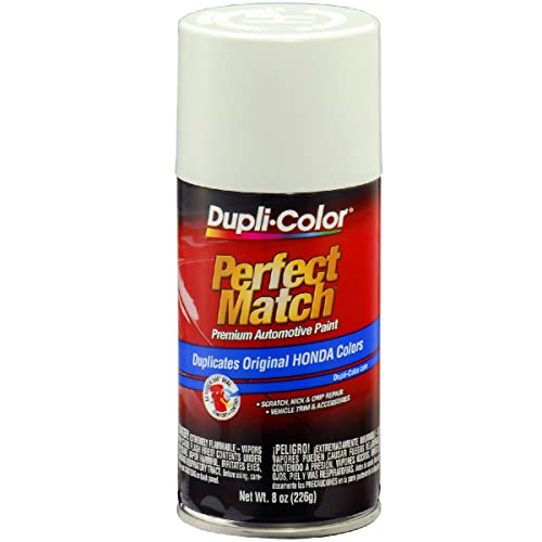 Image of Dupli-Color EBHA09787 Perfect Match Automotive Spray Paint - Honda Taffeta White, NH578 - 8 oz. Aerosol Can