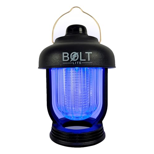 BOLT LITE Camping Lantern + Bug Zapper Mosquito and Fly Killer Rechargeable Portable Light Pest Repellent