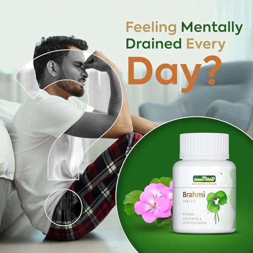 Image of Jeena Sikho Brahmi Tablet | Naturally Supports Mind Wellness | Relieves Stress And Boosts Memory Power, 60 Tablets, Pack of 2