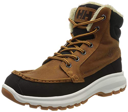 Helly-Hansen Men's Garibaldi V3 Waterproof Winter Snow Boot Warm with Grip, New Wheat/Black/Soccer