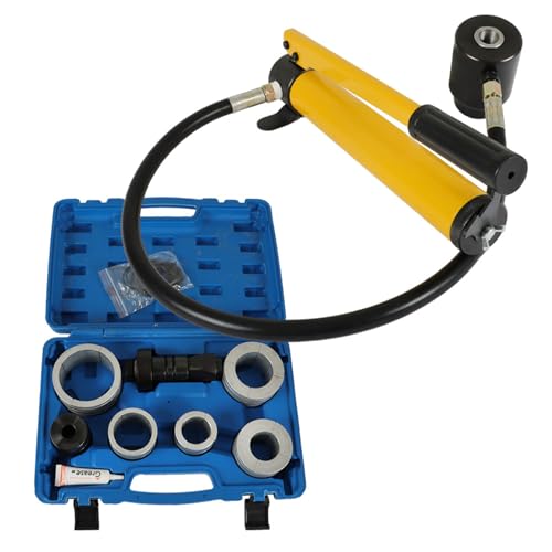 SEBLAFF Hydraulic Exhaust Pipe Stretcher Expander 1-5/8in to 4-1/4in Ton Hydraulic Pump with 4 Foot High Pressure Hose Muffler Pipe Spreader Car Tool Tubes in Car Repairing Kit 78835 17350