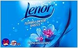 Lenor Wäschetrockner-Weichspülerblätter, 102 Blatt (3 Packungen × 34 Blatt)